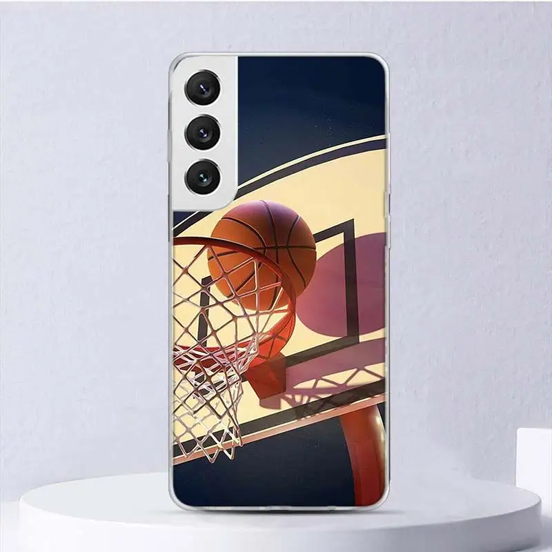 Basketball Basket Sports Soft Case For Samsung Galaxy S24 S23 S22 S21 Ultra S20 FE S10 Plus Phone Cover S9 S8 + S10E Funda Coque