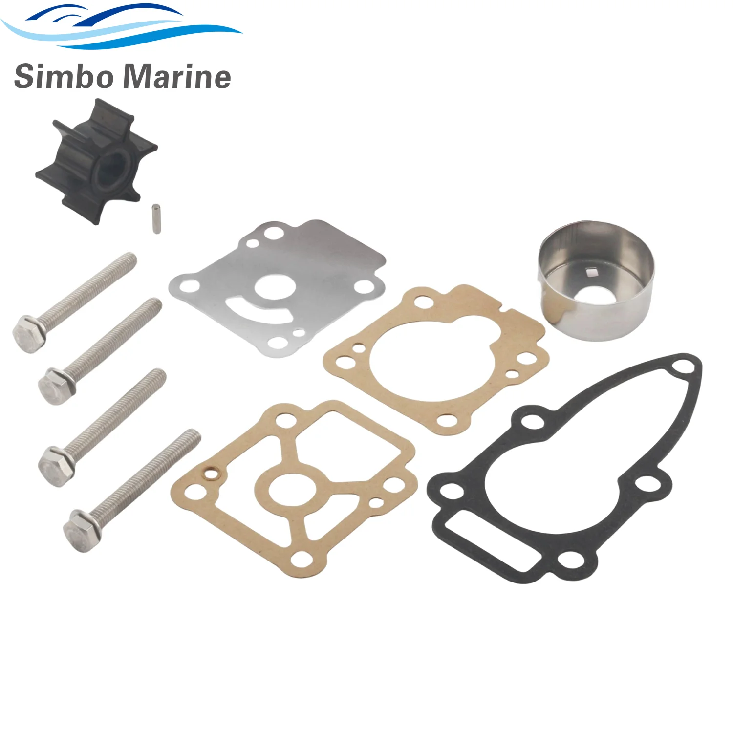 

47- 803748Q01 803748K01 803750A03 Sea Water Pump Service Impeller Kit for Mercury Mariner 8HP 9.9HP Boat Motor Outboard Engine