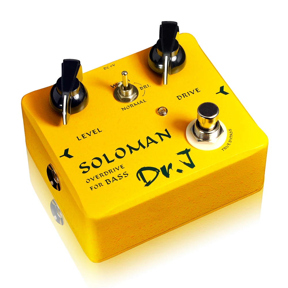 

D52 SOLOMAN Bass Guitar Overdrive Pedal Guitar Effect Pedal True Bypass Design From Rock to Metal for Modern Bass Player Solo