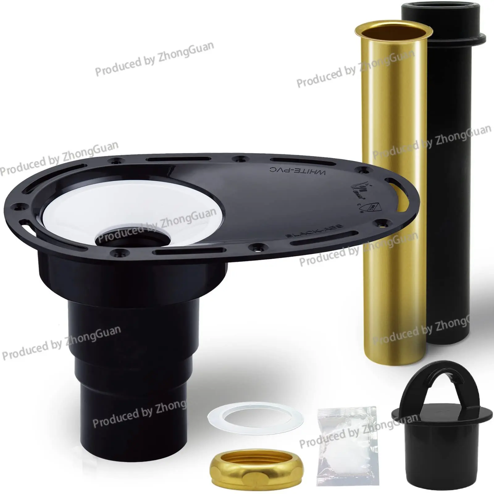 

Upgraded Freestanding Bathtub Drain Kit with Brass Pipe and ABS Pipe