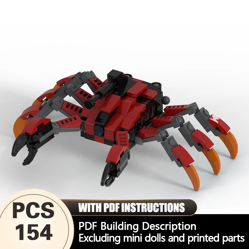 Creators Animal Series Model MOC Building Bricks Large Crab Modular Technology Gifts Holiday Assemble Children Toys Suit