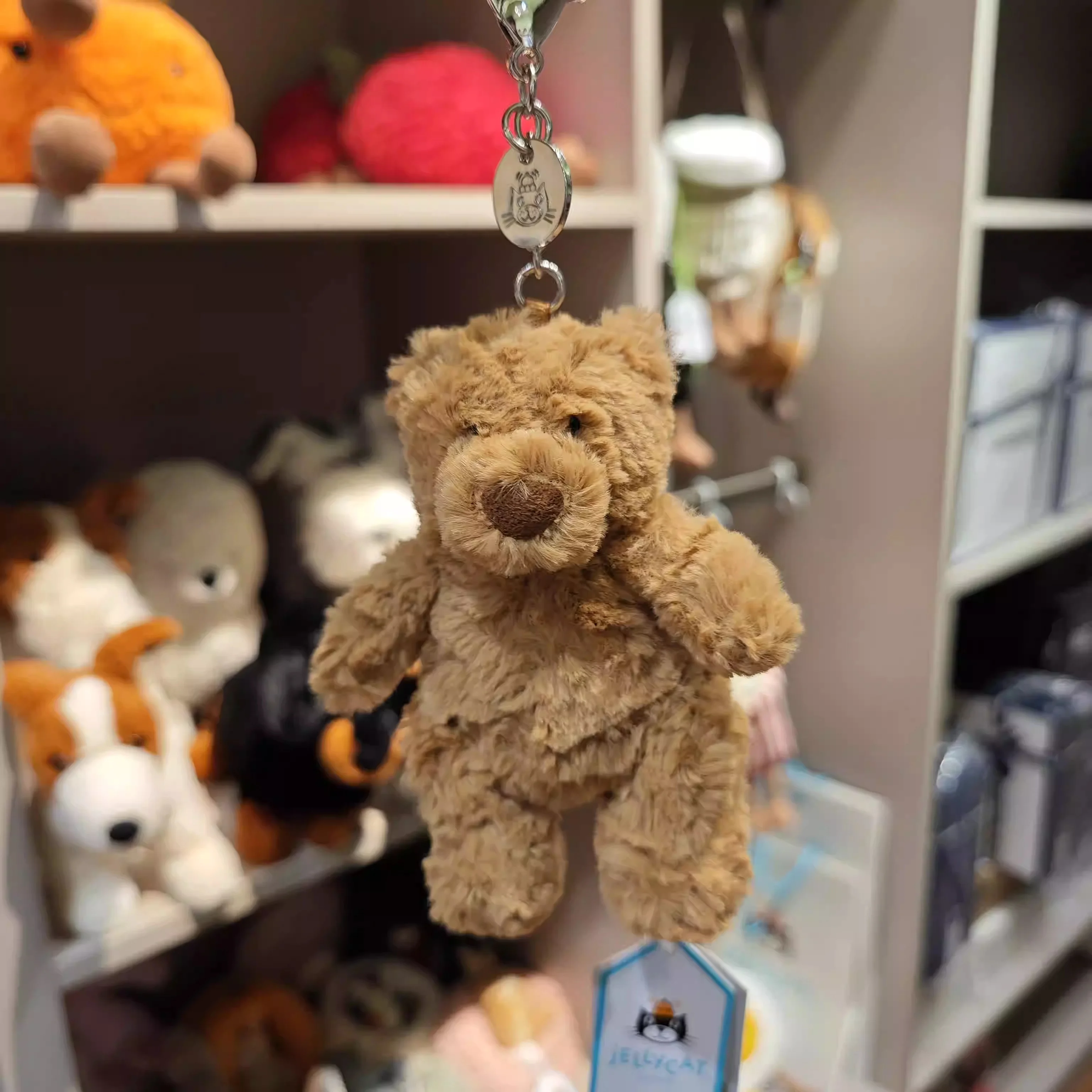 【IN STOCK】JELLYCAT UK Fun Barcelona Bear Bag Pendant Kawaii Bear Keychain Plush Doll Birthday Christmas Gift