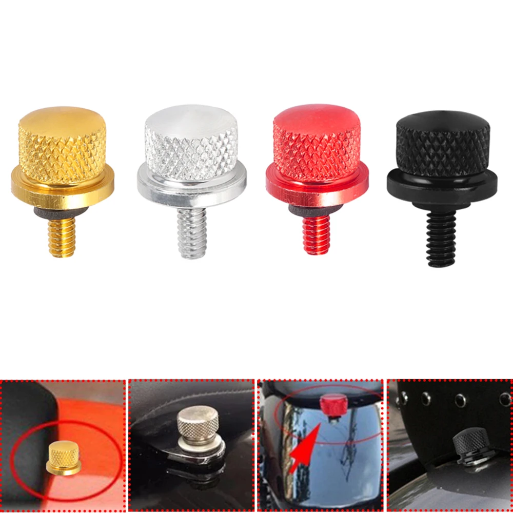Motorcycle Rear CNC Passenger Seat Bolt Tab Screw Mount Accessories For Harley Sportster Touring Softail CVO