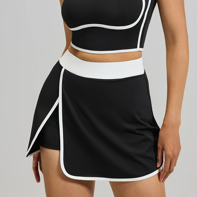 Summer New Women Squat Proof Yoga Skirt with Hidden Pocket Comfortable Fitness Sports Skirt Lightweight Breathable Gym Clothes