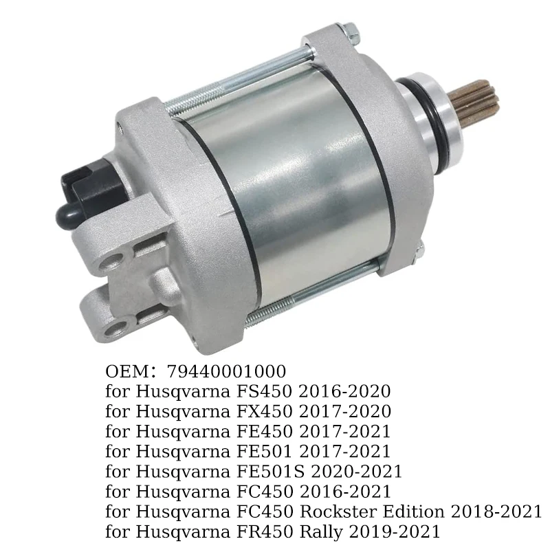 Electrical Motorcycle Starter Motor For OEM:79440001000 For KTM Husqvarna FS450 FX450 FE450 FE501 FE501S FC450 FR450 Accessories