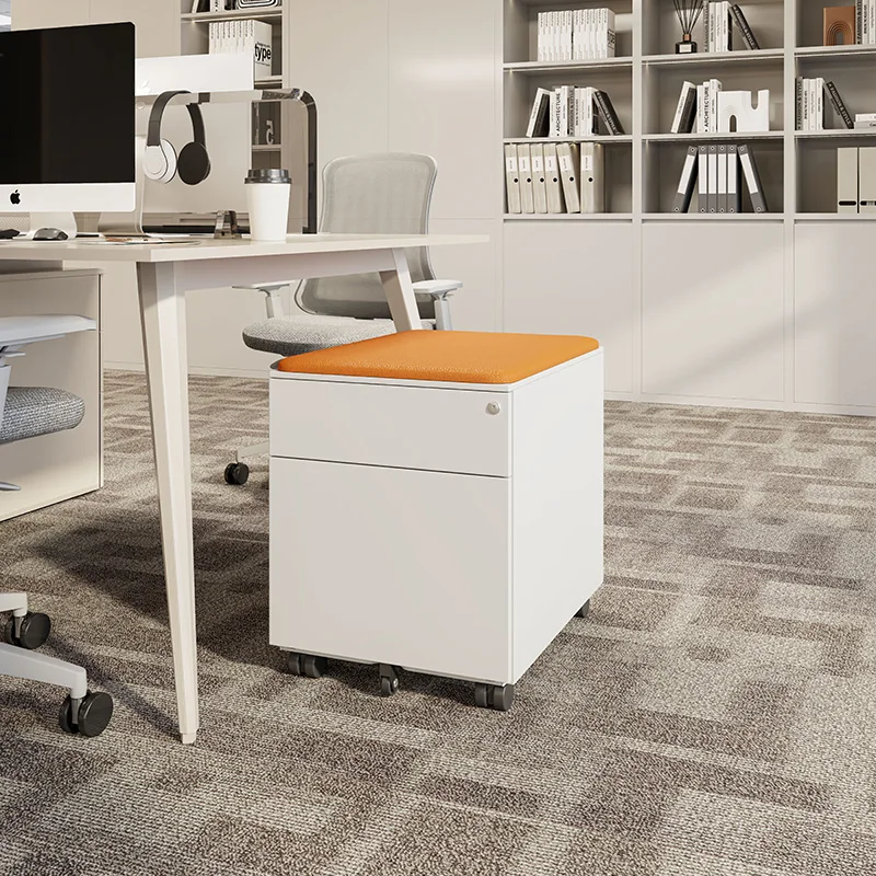 bnModern Metal Storage Cabinet with Rollers for Home Office School Hospital Workshop Durable Iron Filing with Drawers Key Lock%