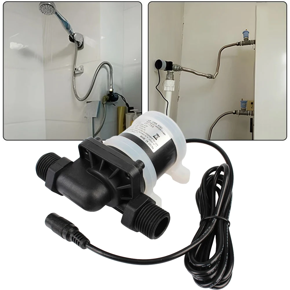 مضخة مياه تعمل بالطاقة الشمسية بدون فرش تيار مستمر 12 فولت 24 فولت لتدفئة الأرضية، والدش، وتطبيقات معززة، وتدفق عالي هادئ IP68 مقاوم للماء #2