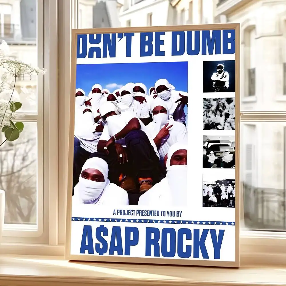 مغني الراب A-Asap R-Rocky-S لا تكون البكم المشارك لوحات ذاتية اللصق يطبع غرفة نوم المنزل غرفة المعيشة ديكور هدية عتيقة