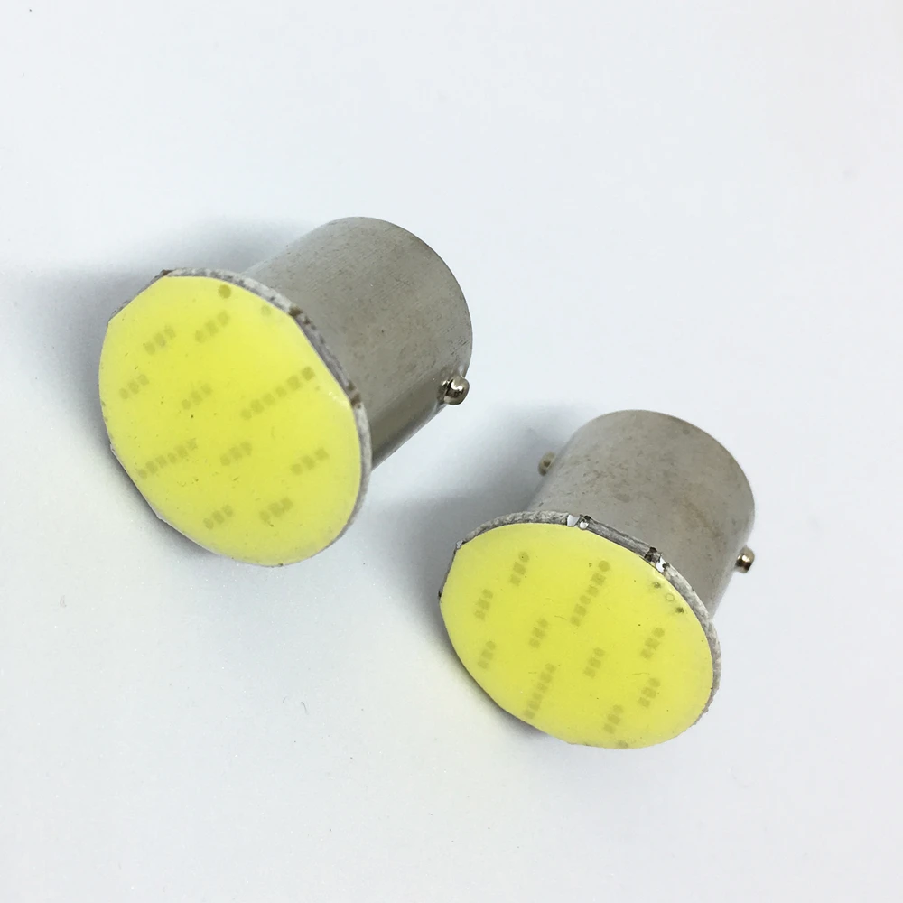 200 PCS 1156 BA15S P21W 1157 Bay15d P21/2w 12 Chips LED COB Bulb For Auto Car Backup Tail Turn Signal Lights  White  Lamp 12V