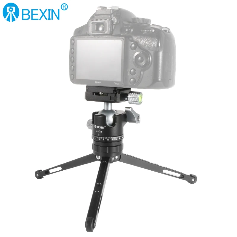 BEXIN Mini Ball Head With 1/4 Screw for Aluminum Alloy Camera Phone Speedlite MS22 Tripod Selfie Stick Foldable and Lightweight