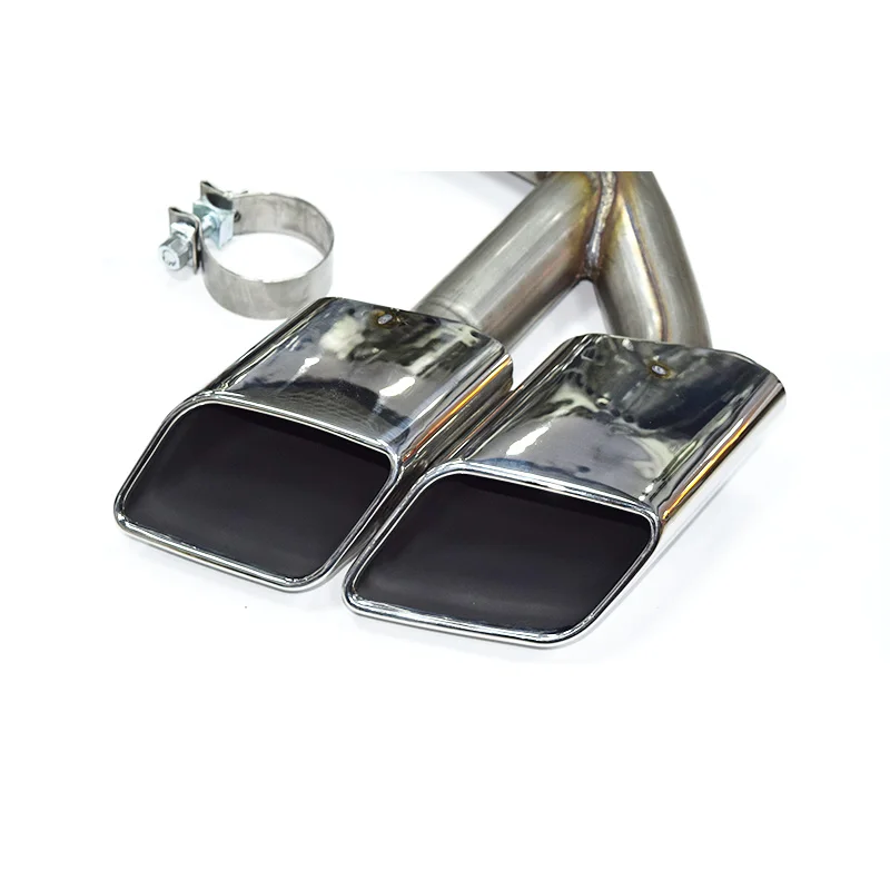 304 Stainless Steel Exhaust Tip For 2015-2019 Audi Q7 4M 2.0t 3.0t SQ7 Design Quad Square Tips Exhaust System Nozzle Muffler Tip