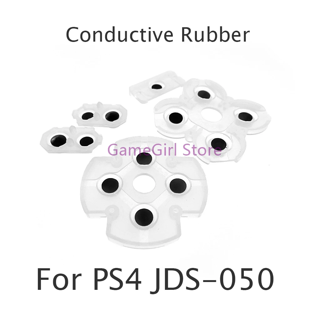 1set Full Set Silicone Conductive Rubber Pads Buttons For Playstation 4 PS4 JDS-050 5.0 055 Controller