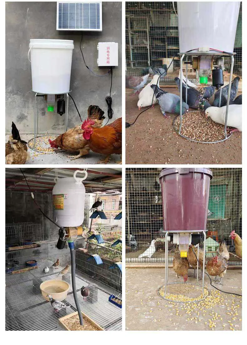 Smart Timing Quantitative Pet & Poultry Feeder, App Remote Control Automatic Feed Machine Suitable for Livestock and Household P