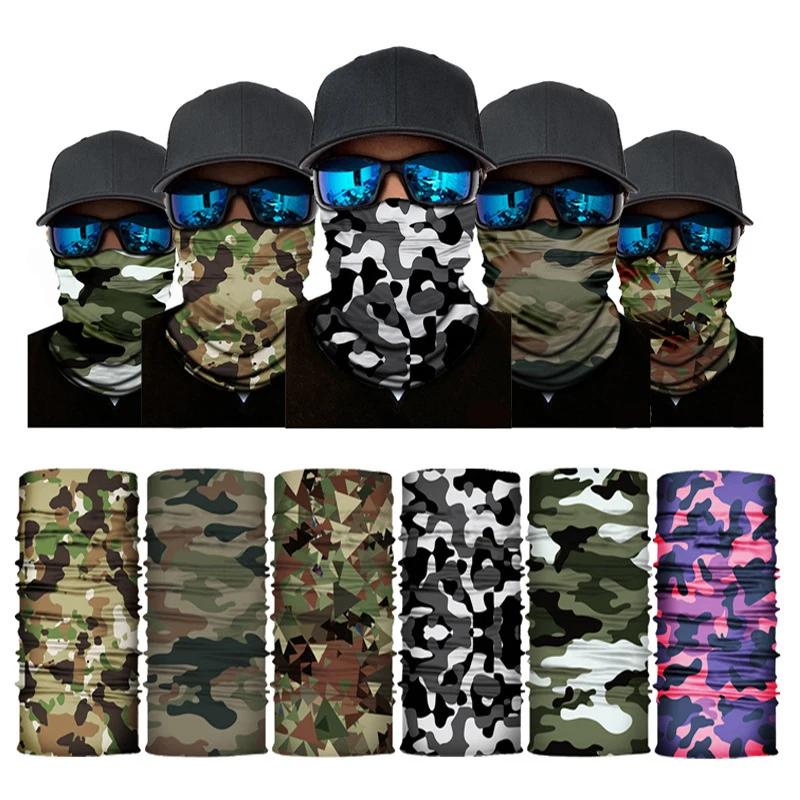 

Outdoor Sport Camouflage Seamless Cycling Bandana Neck Gaiter Headband Fishing Hiking Balaclava Scarf Headwear Face Mask