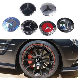 4pcs 56mm Car Wheel Center Hub Cap Badge Sticker For Mercedes benz A B C E G CLA GLK CLASS AMG W221 W212 W176 W205 W177