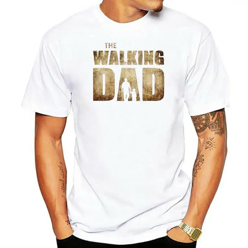 

The Walking Dad Parody Father Son Fathers Day Mens T-Shirt O Neck T Shirt Short Sleeve Top Tee Tee Shirt for Men O-Neck