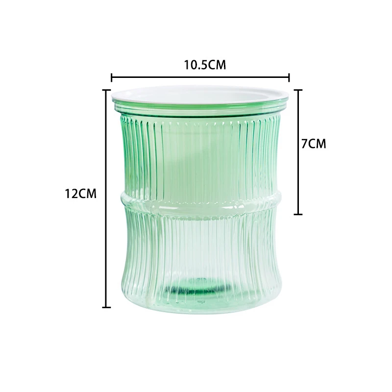 Mini Hydroponic Transparent Plastic Flower Pot Simulated Glass Plant Flower Vase Resin Decorative Plant Pot Colorful Bottle