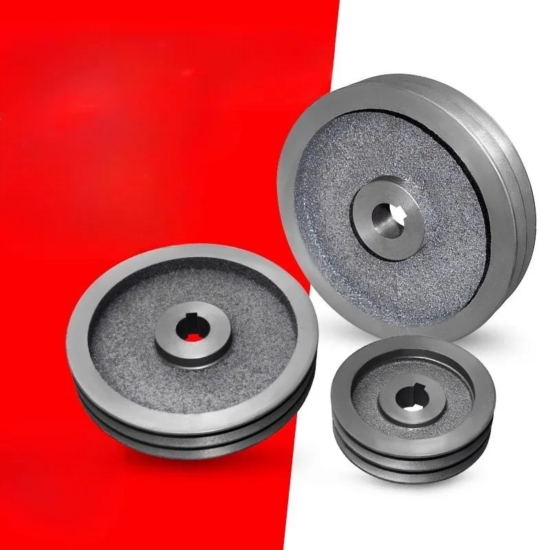 Puleggia triangolare della ruota motrice del generatore del motore del riduttore dell'ingranaggio cavo a due slot di tipo 2A diametro 120mm-220mm