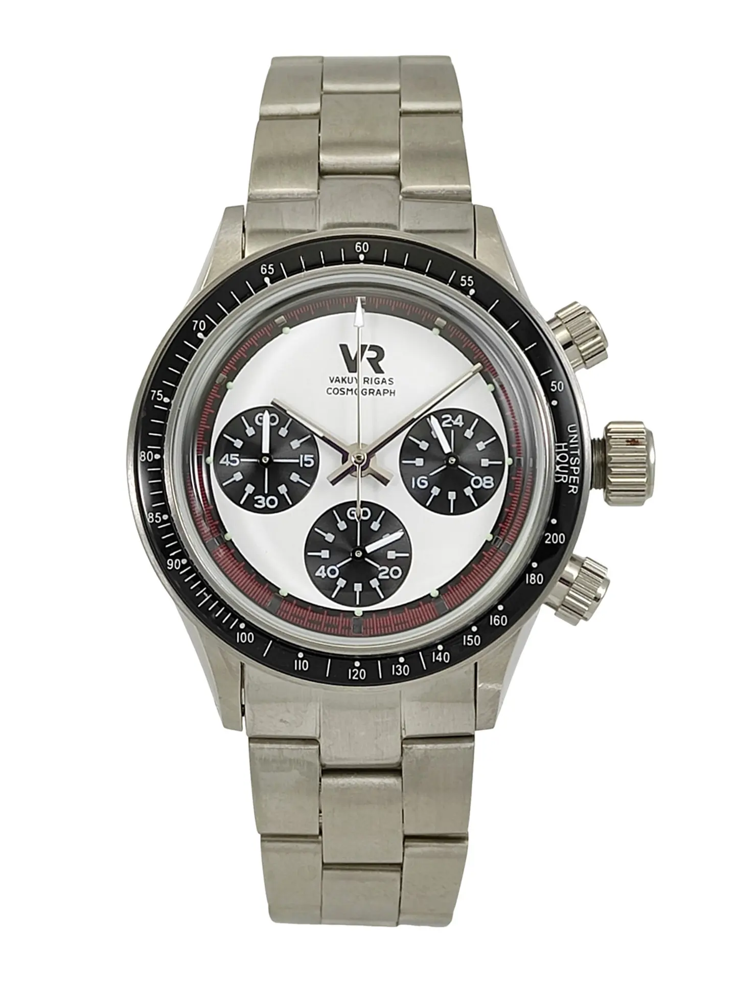 Vakuy Quartz Watch Sweep Second Hands Replica Paul Newman Daytona Precision VK63A Chronograph Vintage Panda DI Men's
