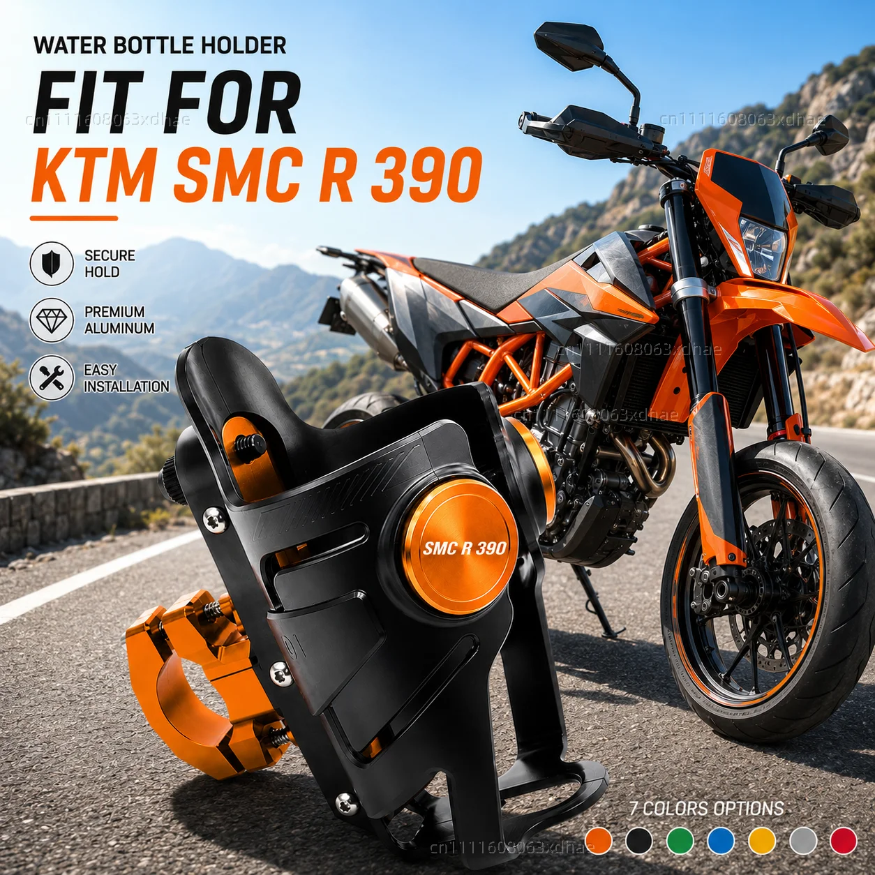

Motorcycle Water Bottle Holder For KTM 125 SMC R 390 SMC R 2025 2026 Coffee Beverage Tea Cup Support Modification Accessories