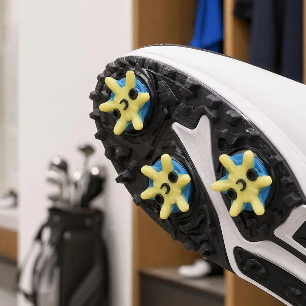 Golf Shoe Cleats Wear-resistant Golf Spikes Golf Shoes Spikes Replacement Kit Anti-slip Fast Twisting Cleats Heavy for Enhanced