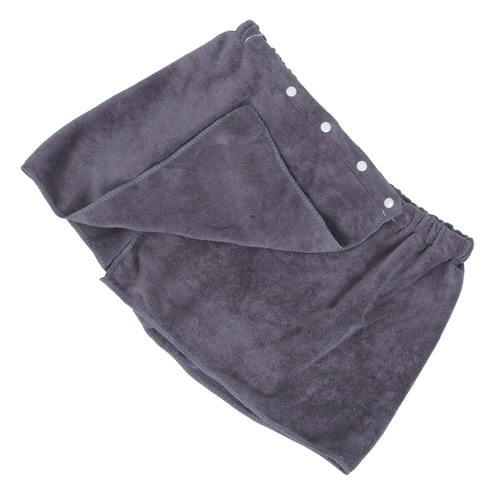 

Mens Bath Wraps Towel Adjustable Wearable Shower Wraps Body Spa Towels Snap Closure After Shower College White