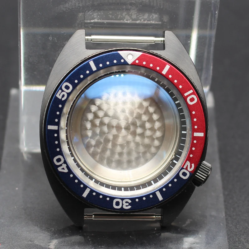 

41mm Men's Watch Case Sapphire Glass Waterproof For Seiko NH35 NH36 NH38 Movement 28.5mmDial Black Chapter Ring Modified Abalone