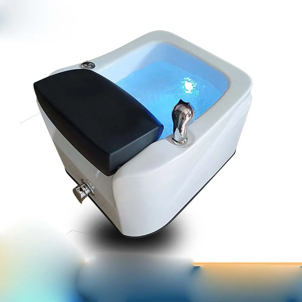 630mm Bathroom Whirlpool Foot-bath LED Colored Lights Surf Massage Tub 012