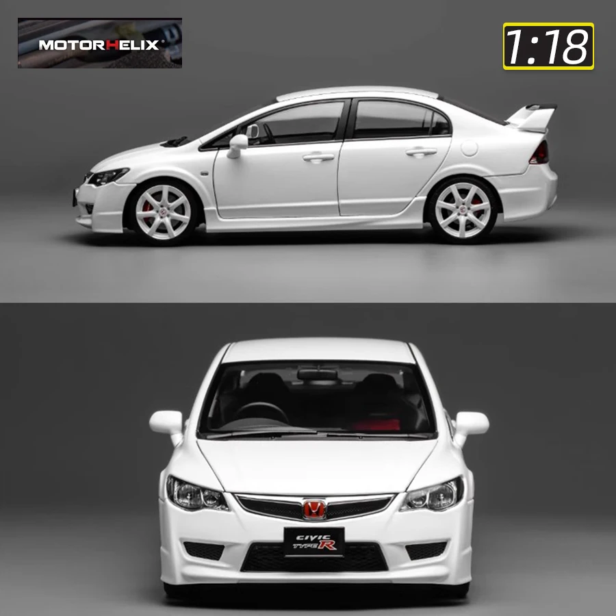 MOTORHELIX Diecast نموذج 1:18 Civic Type R FD2 2007 نموذج سيارة مجموعة عرض ثابتة