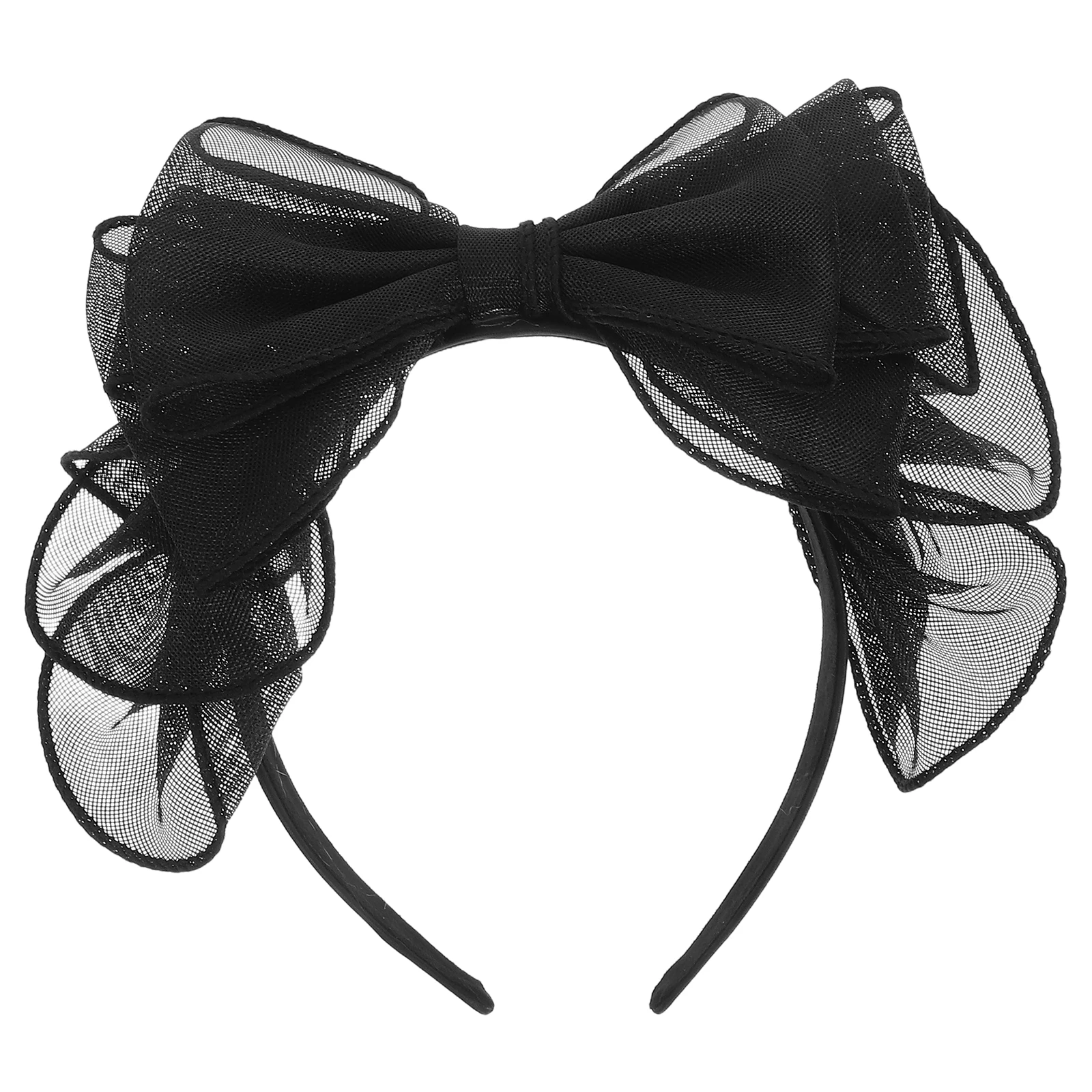 

Retro Bow Mesh Hair Accessories Women Girls Party Xmas Women Supplies Cosplay Anti Slip Decorative Broadside Bows