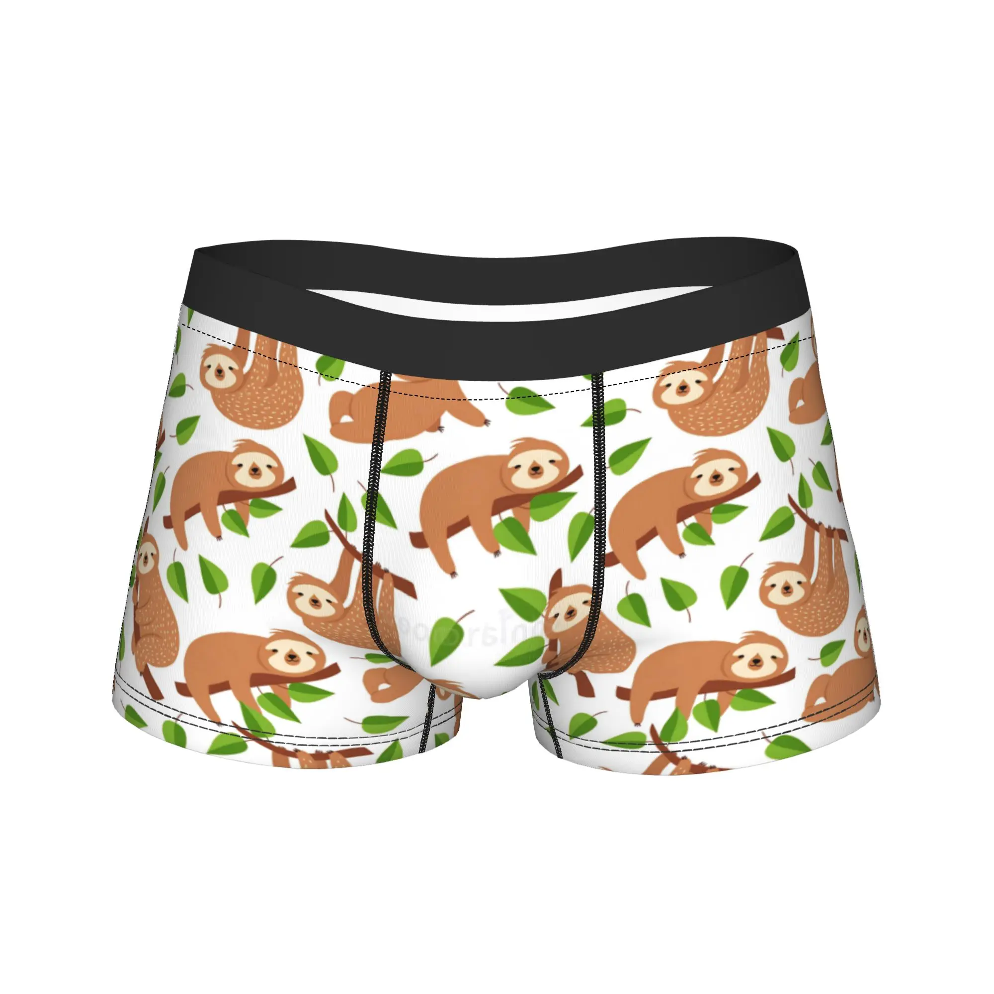 

Cute Cartoon Sloth Underwear Men Panties Design Novelty Trunk Hot Sale Shorts Briefs Plus Size