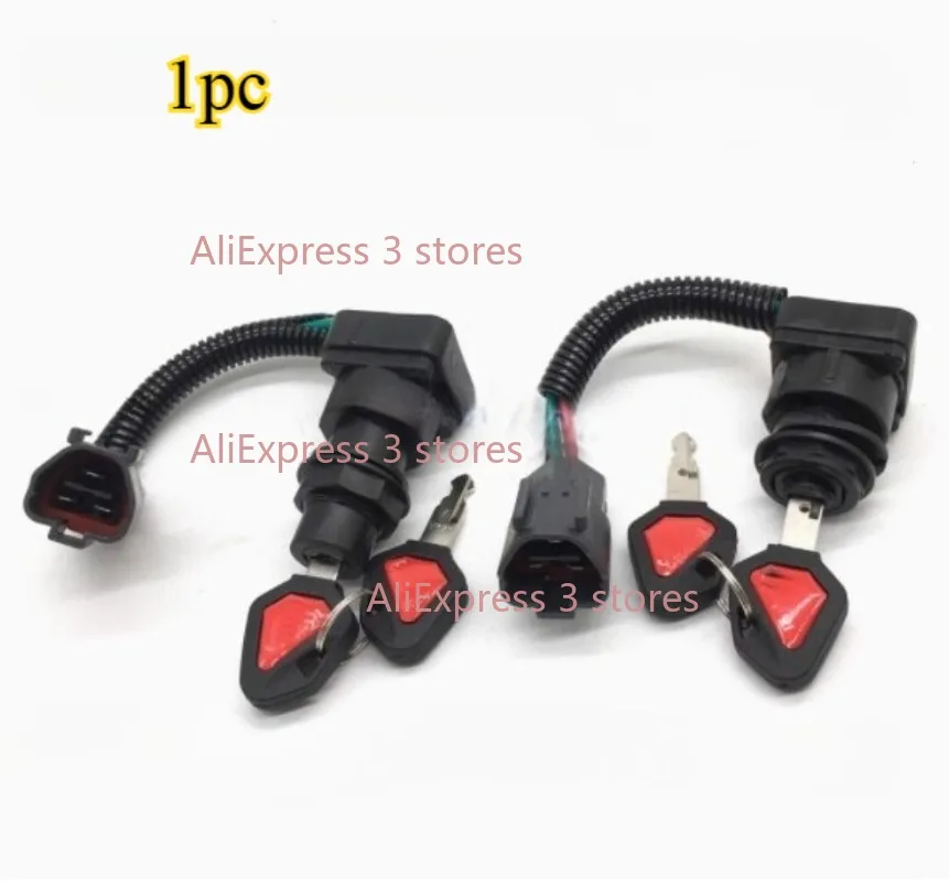 

1pc For Kubota Excavator U15 20 30 35 KX155 161 Start Key Switch Ignition Switch