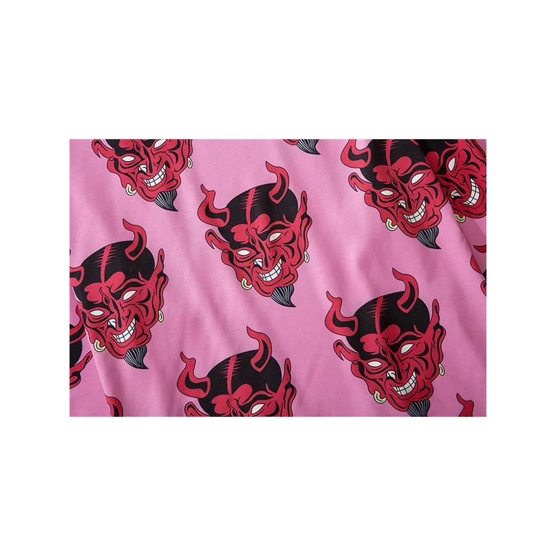 Bebovizi Japanese Demon Print Women Harajuku Cardigan Kimono Summer Loose Shirt Tops Casual Man Kimonos Coat Yukata Robe