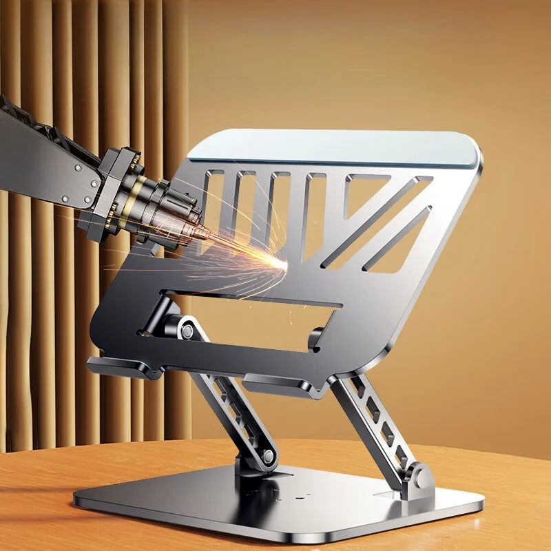 Carbon Steel Laptop Stand Desk Adjustable Foldable Cooling Tablet Support Bracket Rotatable Height Adjustable Laptop Holder