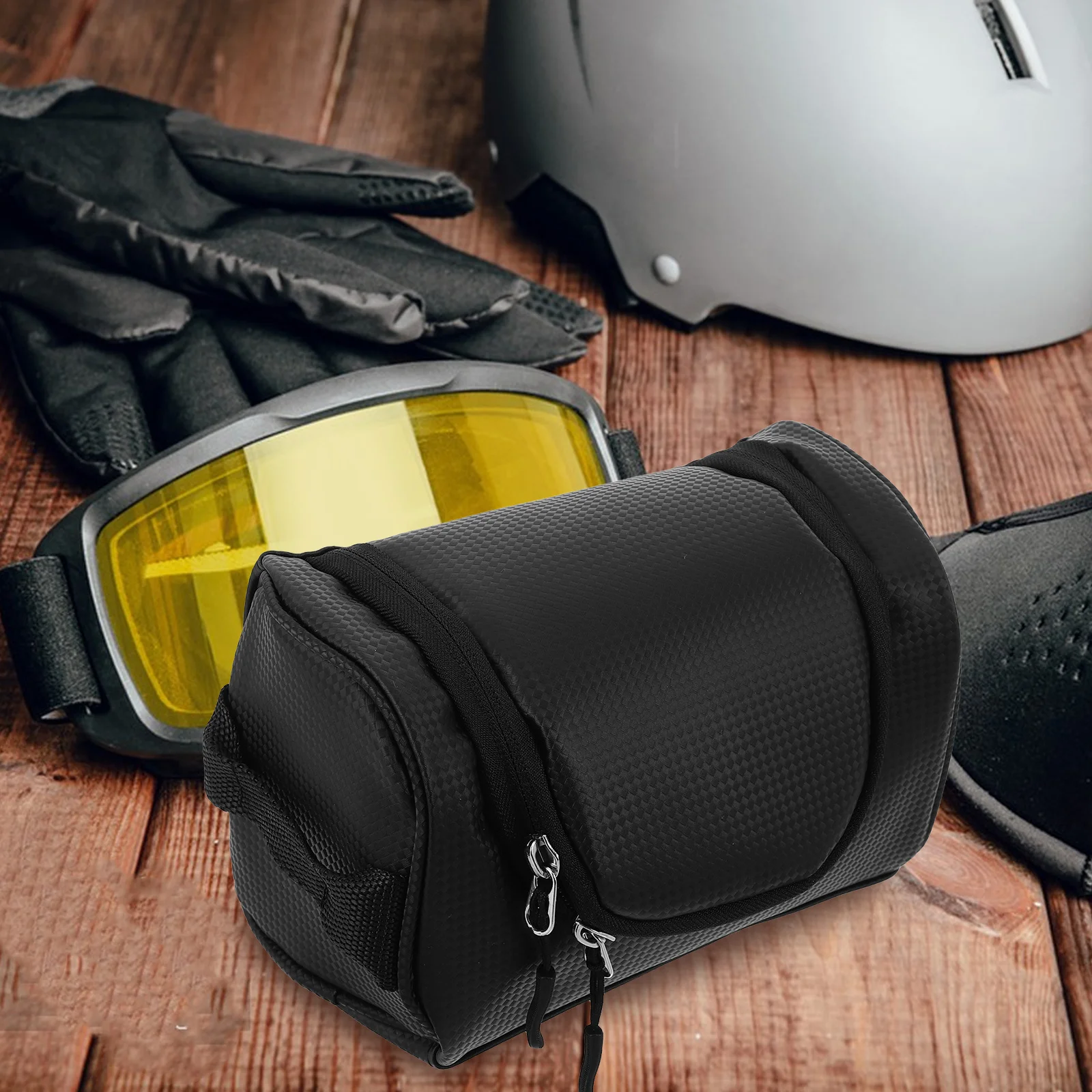 Universal Ski Goggles Protective Storage Case Waterproof Impact Resistant Anti-Collision Zipper Easy Access Snowboard Glasses