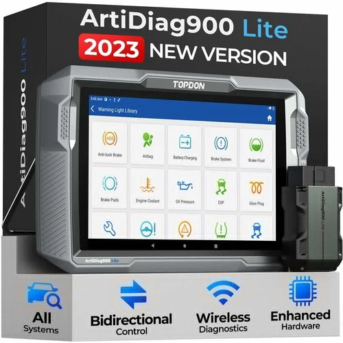 TOPDON 모든 시스템 양방향 진단 스캔 도구, ArtiDiag900 Lite OBD2 무선 스캐너, 무료 업그레이드 양방향 제어