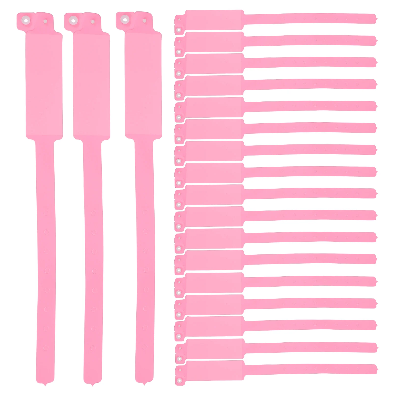 

100 шт. водонепроницаемых браслетов из ПВХ для идентификации пациентов, одноразовые, для использования в больницах