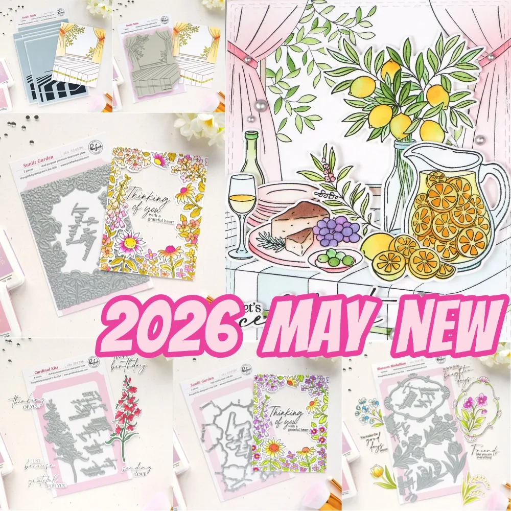 

Lemon Wreath Crest Stamp 2026 New Metal Cutting Dies For DIY Scrapbooking Crafts Maker Photo Album Template Handmade Decoration