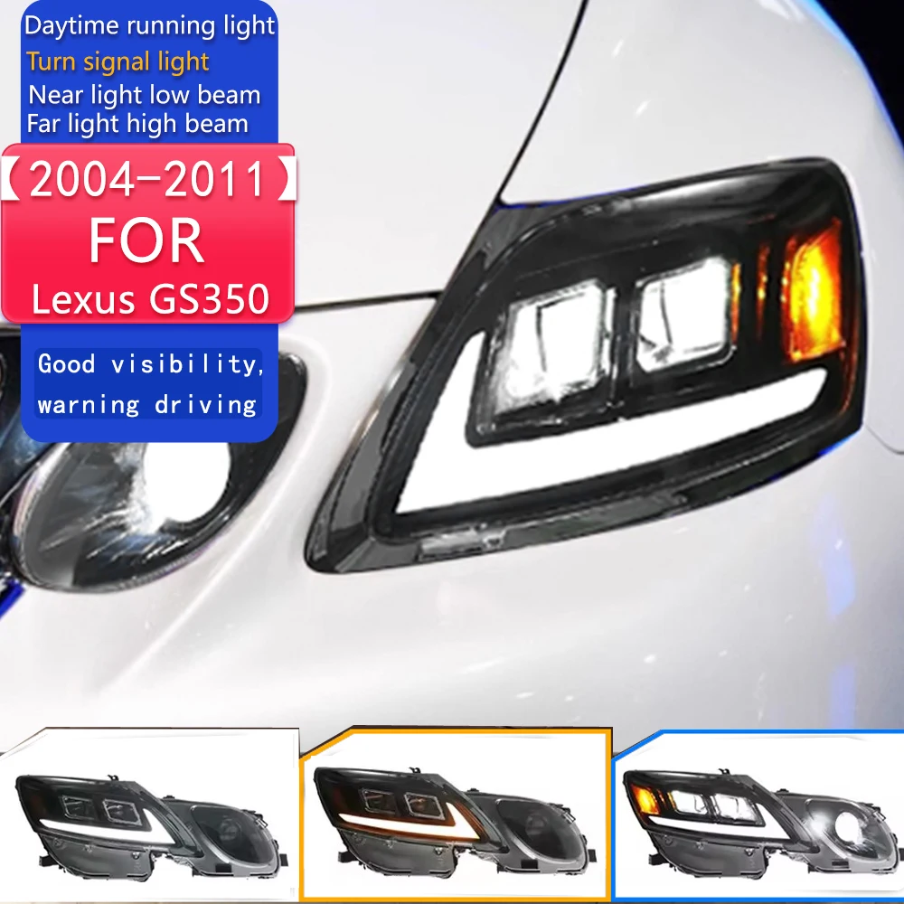 

Car Styling Head Lamp for Lexus GS350 Headlights 2004-2011 GS300 LED Headlight DRL Hid Bi Xenon Auto Accessories