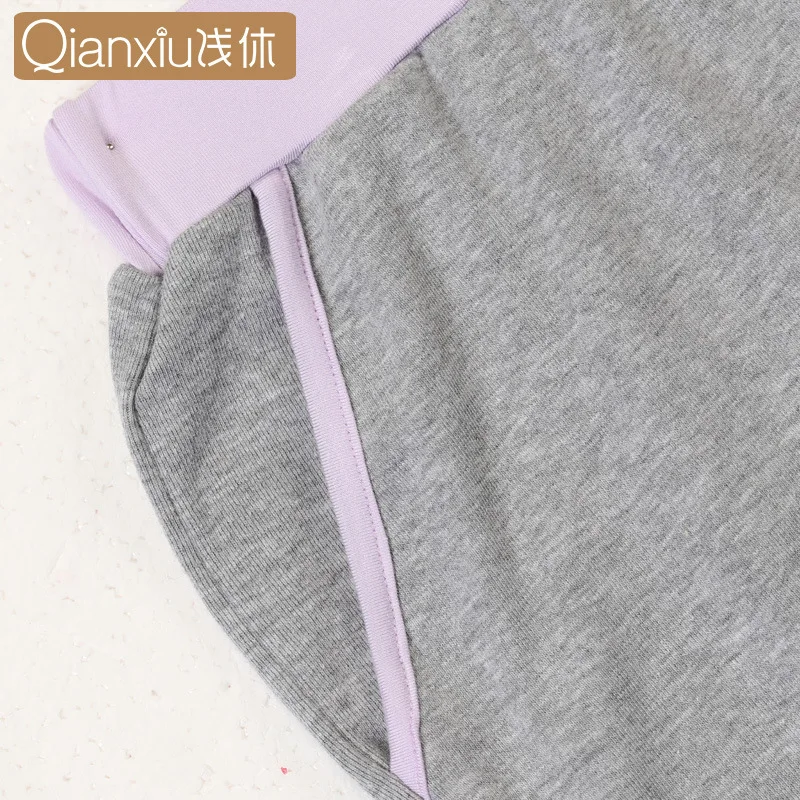 Summer Female Casual Gray Pajama Sets Ladies Comfortable Cotton Sleepwear Suit Women's Pijama Mujer Grande Ladies Home Clothes