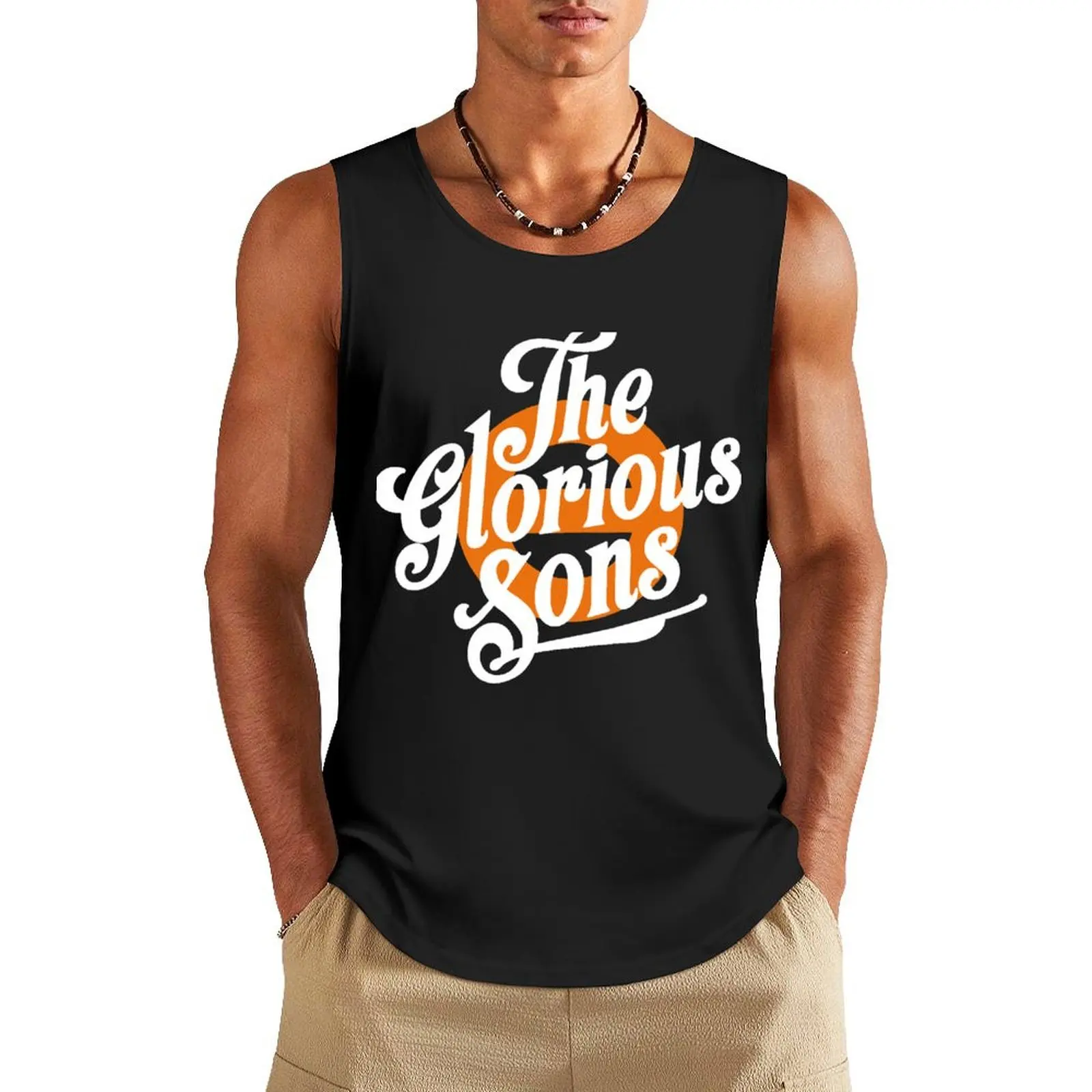 

Best Logo The glorious sons Band Favorite Essential Tank Top Men's tops Men's summer clothes Sports clothing