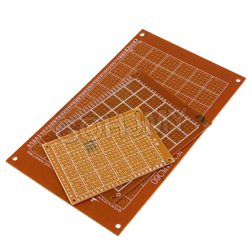 2PCS 5*7cm 7*9cm 9*15cm Bakelite Circuit Experiment PCB Board 2.54MM Universal Board 5x7 7x9 9x15