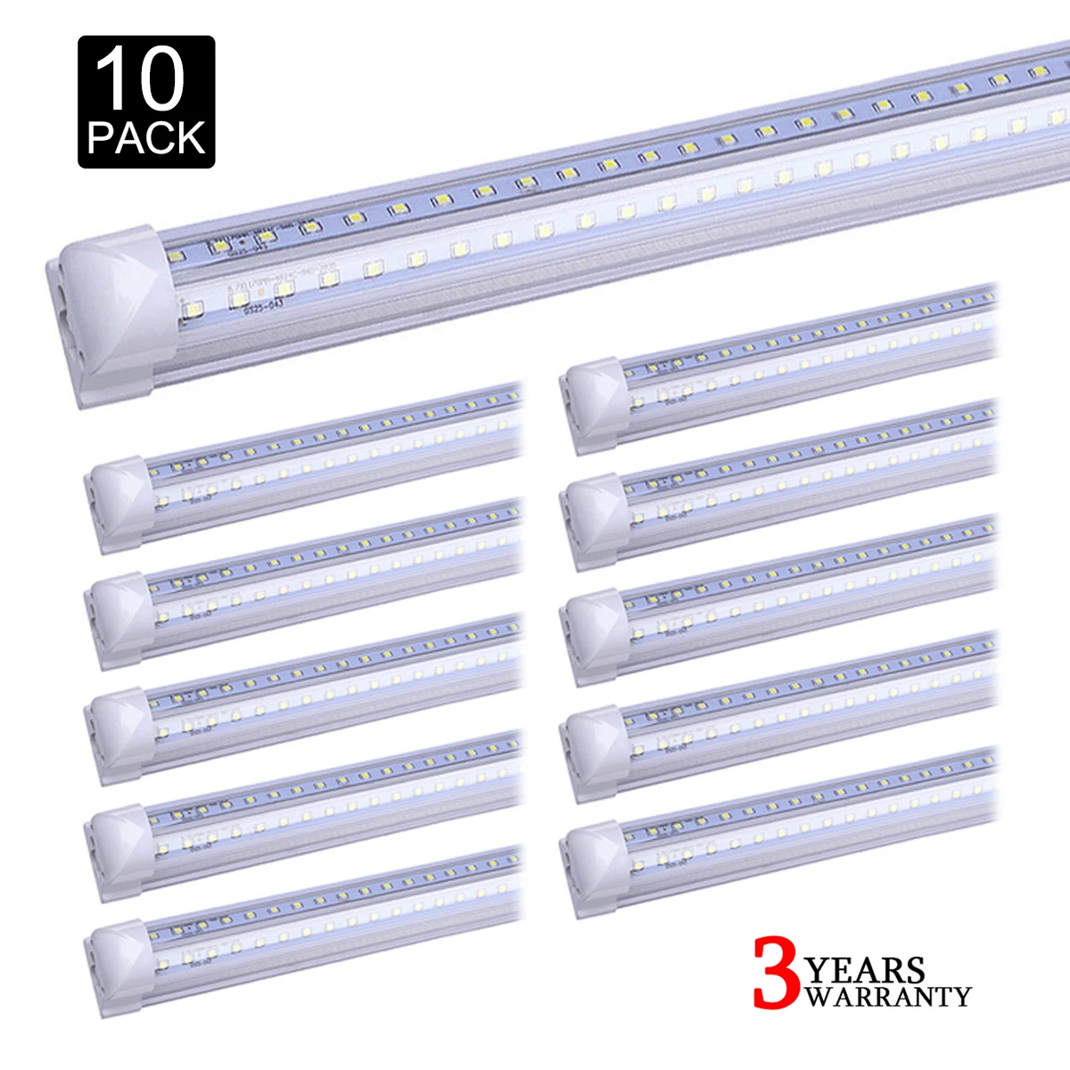 

10Pcs/lot 4Foot 36W T8 LED Tube Light Bulbs 3000K 4000K 6000K 4' Led Bulbs AC85-265V V Shaped T12 4FT Led Shop Light Fixtures