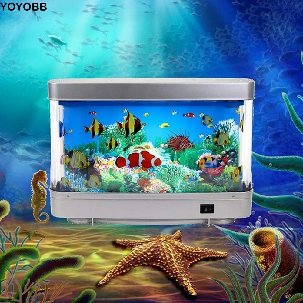 

With Switch Simulation Ornamental Fish Lamp Virtual Ocean Dynamic Cute Artificial Fish Tank Lamp Waterproof Plastic