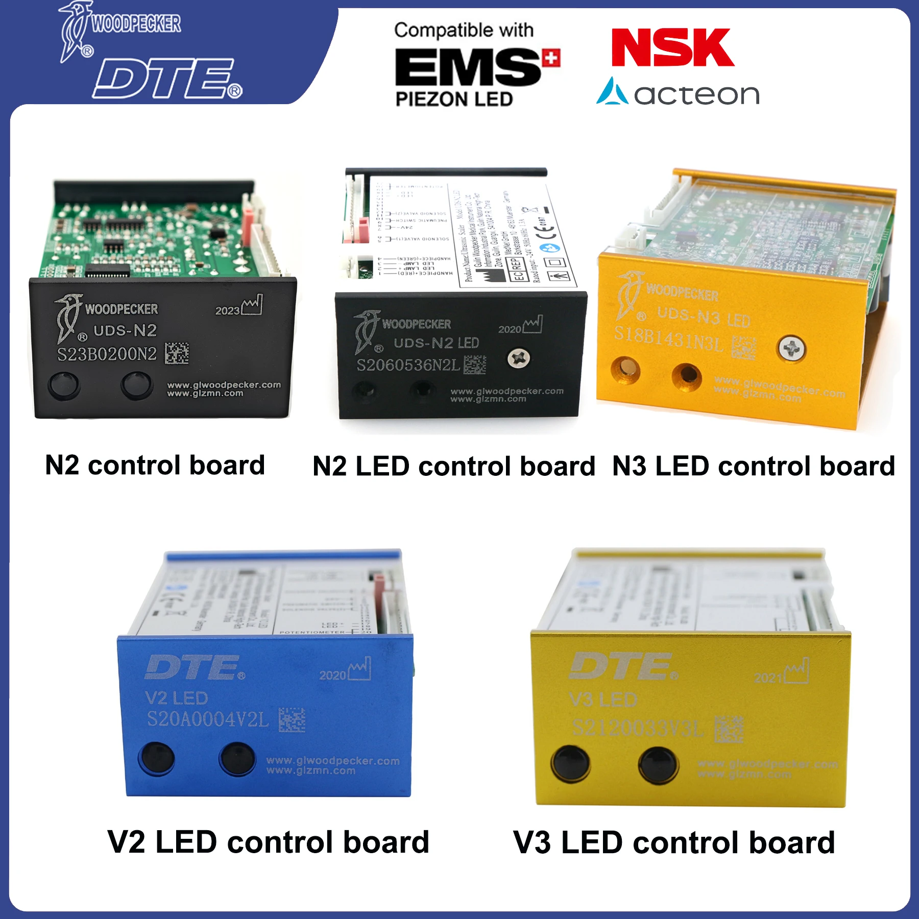 Stomatologiczny skaler ultradźwiękowy elektroniczny płyta sterowania N2/N3 V2/V3 wbudowany LED do wybielania czyszczenie zębów dentystów