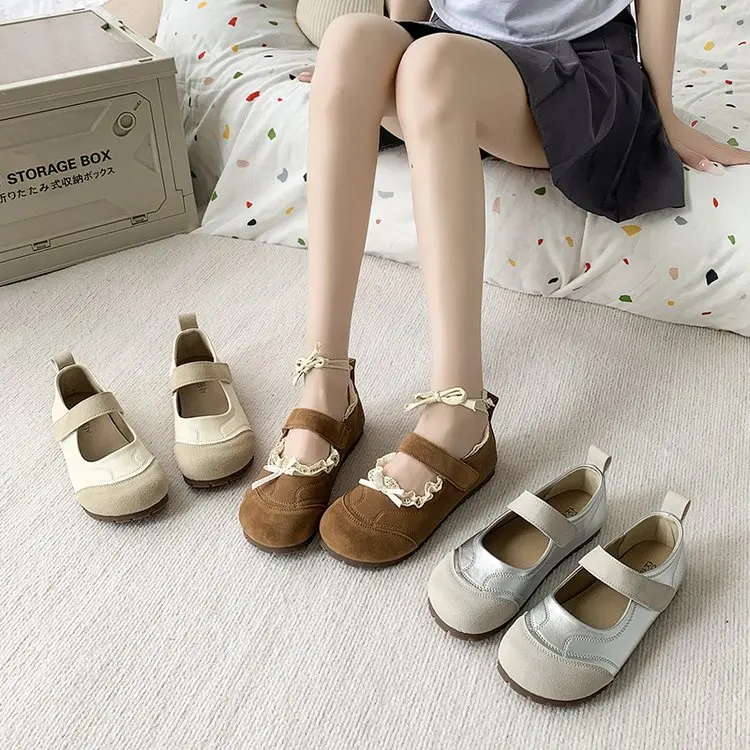 2024 New Ladies Cute Princess Mary Jane Shoes for Women Sweet Girls Lolita Shoes Party Flats Shallow Mouth Women Ballet Shoes