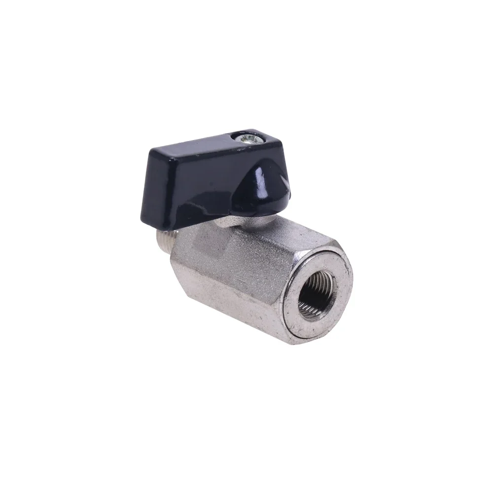 1pc Mini Brass Ball Valve 1/2, 1/4", 1/8" BSP Male To Female Air Compressor Valves