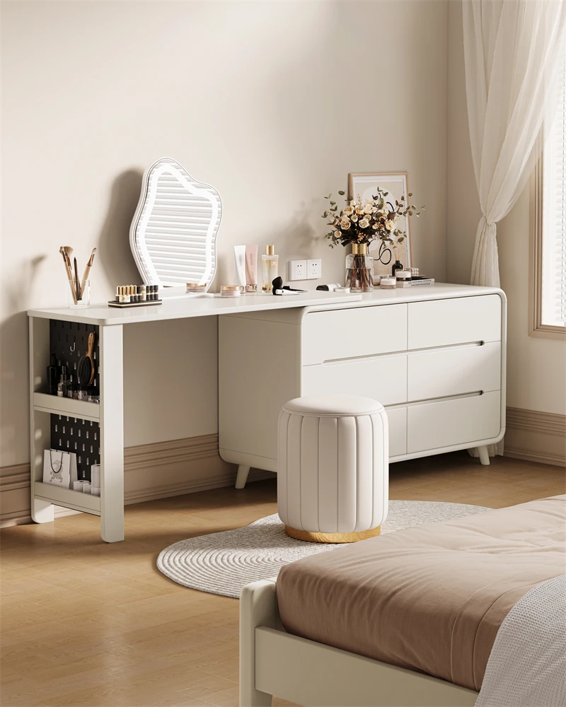 Wide chest of drawers unit solid wood oak drawer wood