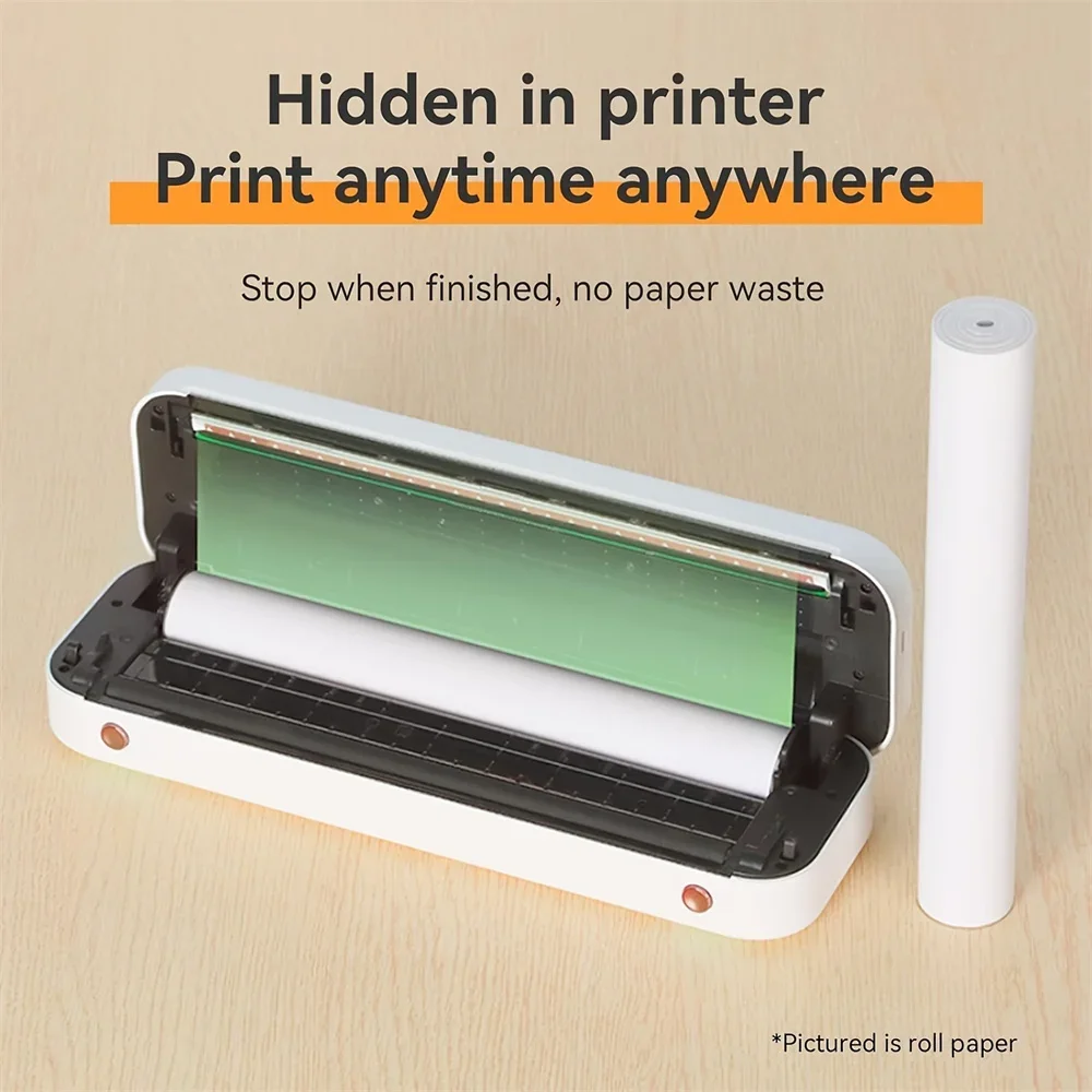 사진 그림 영수증용 A4 열전사 프린터 용지, PDF 파일 인쇄 접이식 열전사 용지, 빠른 건조, 장시간 보관 롤 용지