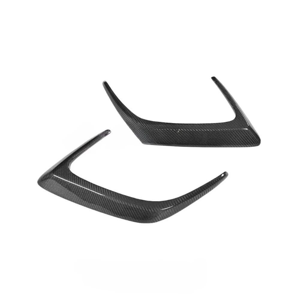 Hight Quality Carbon Fiber Rear Bumper Air Vent Trim For Mercedes Benz W205 C205 C63s Coupe 2015+ Rear Splitter Canards Body Kit